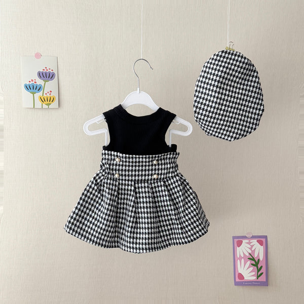 Toddler 2-Piece Elegant Houndstooth Set