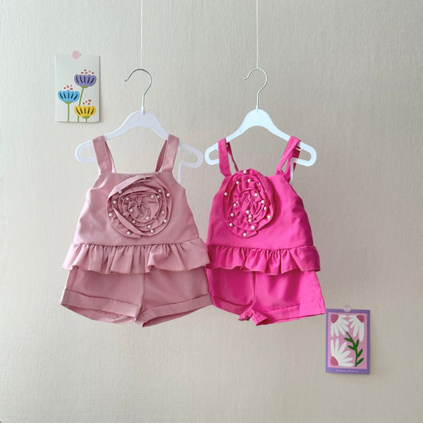 Toddler 2-Piece Gorgeous Pearl Embellished set
