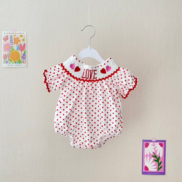 Baby LOVE Polka Dot Romper